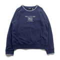 Polo Jeans RALPH LAUREN 90年代 リブライン スウェット トレーナー L ネイビー 裏起毛 星条旗
