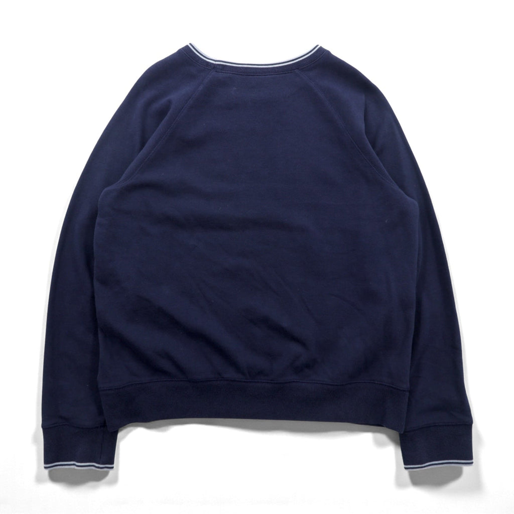 Polo Jeans RALPH LAUREN 90年代 リブライン スウェット トレーナー L ネイビー 裏起毛 星条旗
