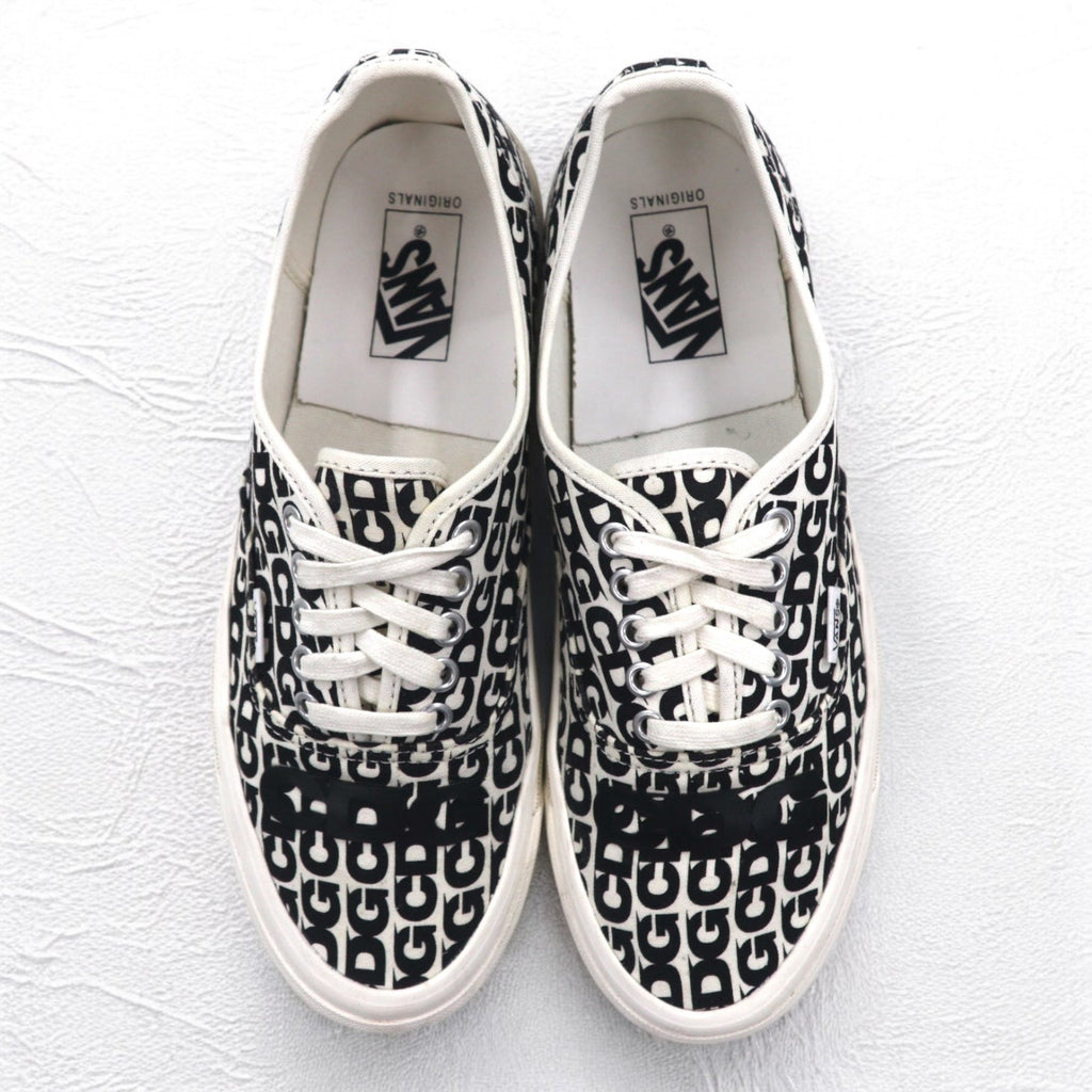 CDG (COMME des GARCONS) × VANS Authentic LX CDG Blanc De Blanc Black Sneakers 27cm White