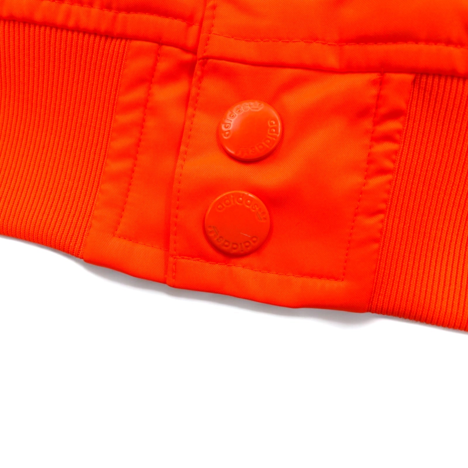 adidas originals × PHARRELL WILLIAMS トラックジャケット ジャージ XS オレンジ スナップボタン トレフォイルロゴ 3ストライプ Z97399
