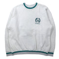 USA Made Anni '90 ONEITA Rib-lined Felpa XL Bianco Cotone Foderata in pile COG RAILWAY