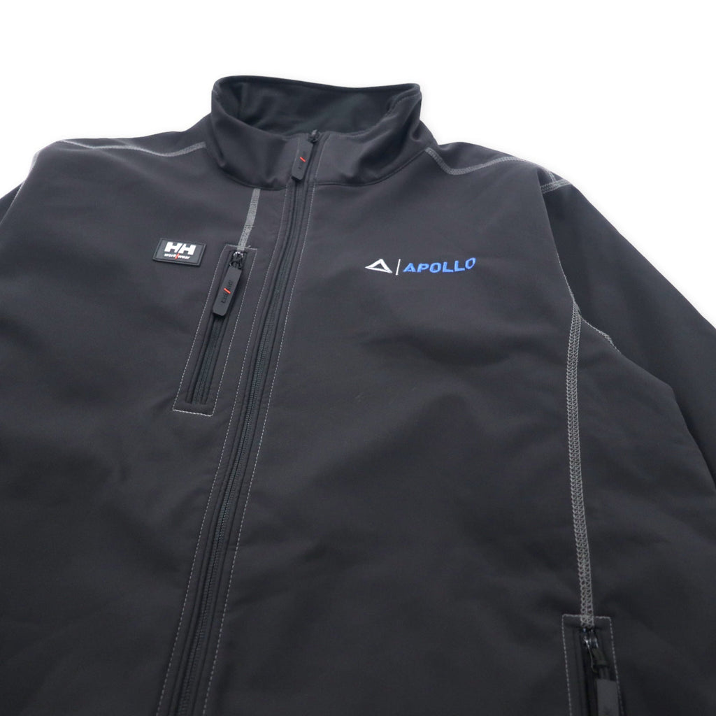 HELLY HANSEN WORKWEAR Giacca softshell foderata in pile, taglia L, colore nero, in poliestere, modello APOLLO