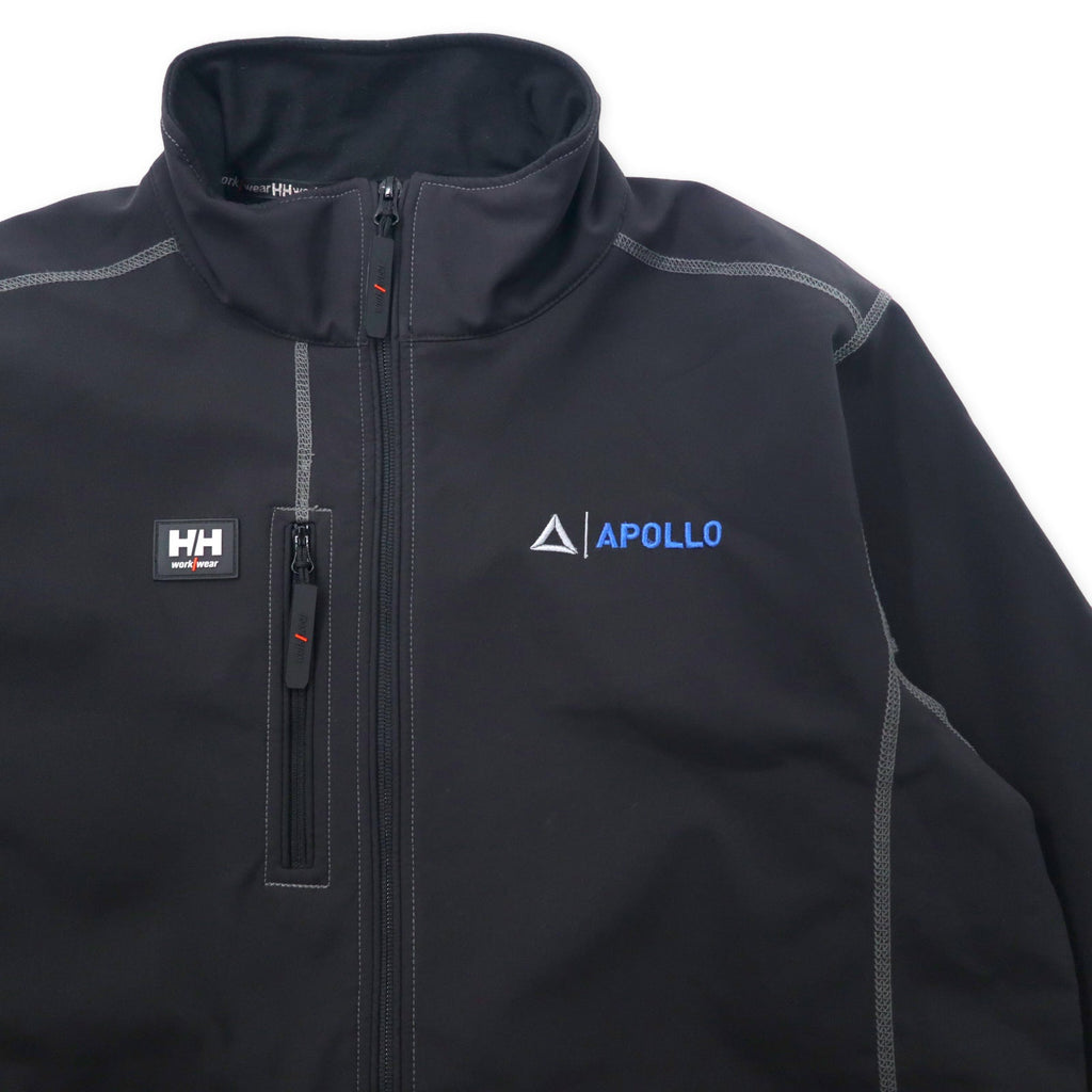 HELLY HANSEN WORKWEAR Giacca softshell foderata in pile, taglia L, colore nero, in poliestere, modello APOLLO
