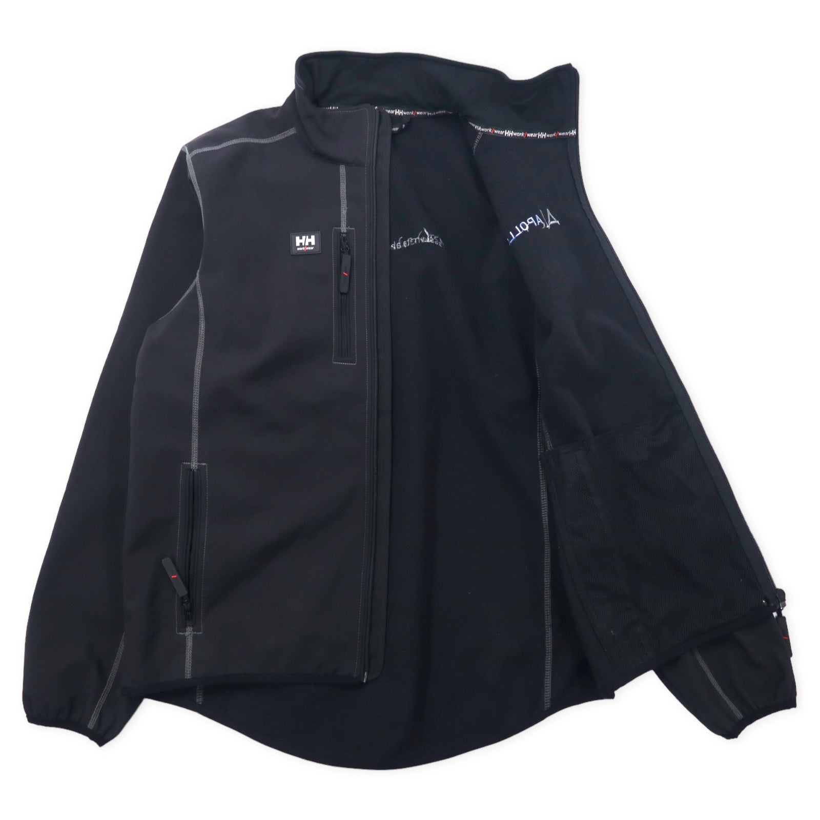 HELLY HANSEN WORKWEAR Giacca softshell foderata in pile, taglia L, colore nero, in poliestere, modello APOLLO