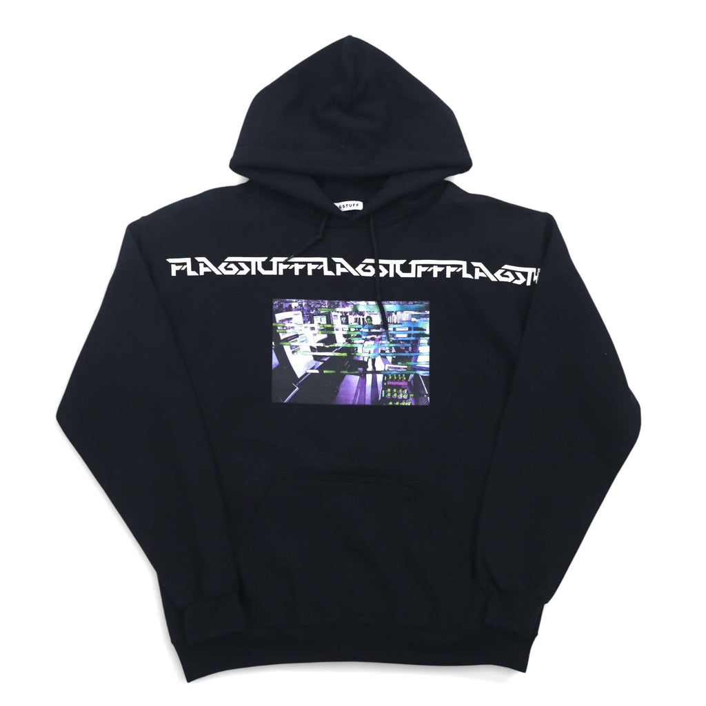 Felpa con cappuccio grafica FLAGSTUFF M nero F-LAGSTUF-F LABO HOODIE 19SS-FS-41
