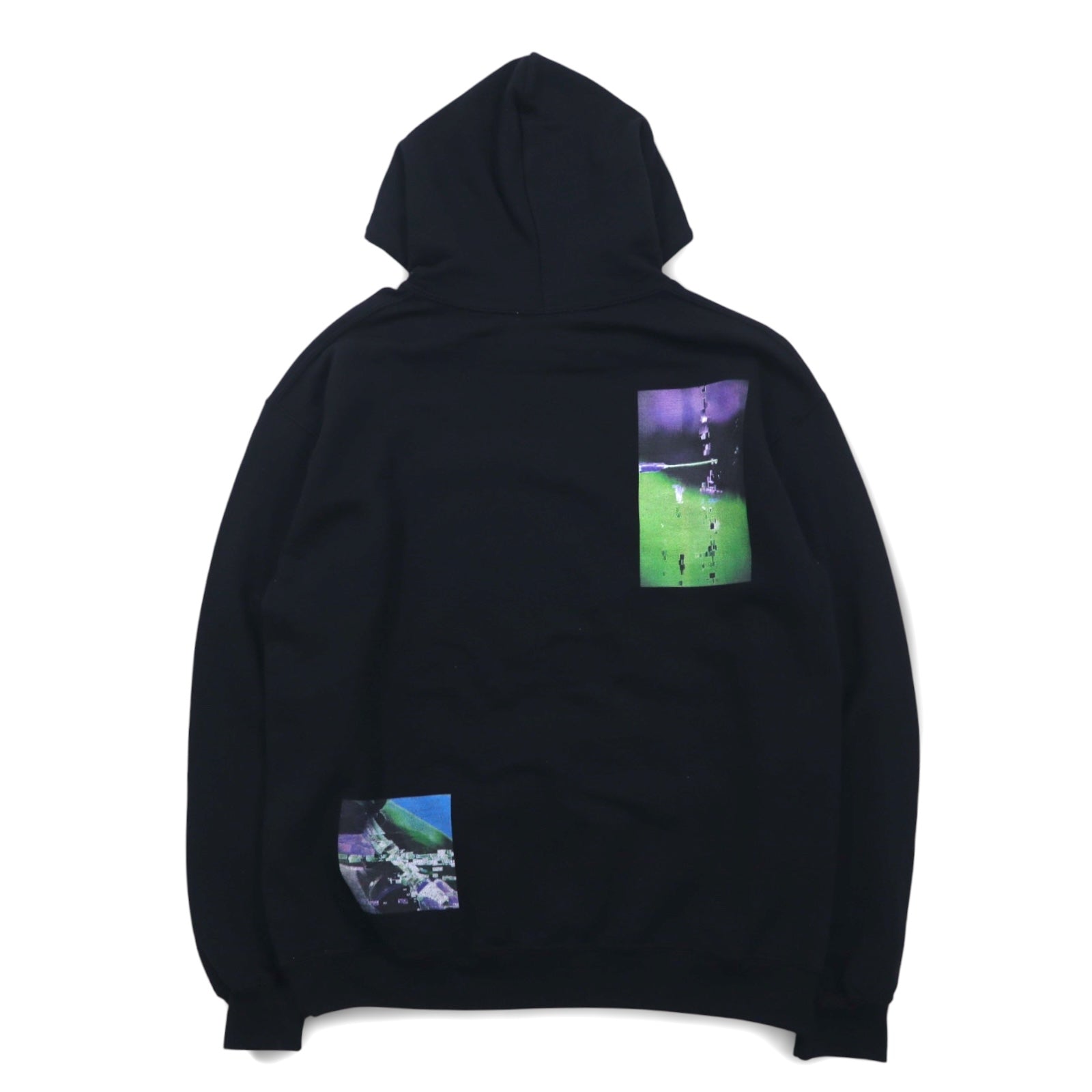 Felpa con cappuccio grafica FLAGSTUFF M nero F-LAGSTUF-F LABO HOODIE 19SS-FS-41