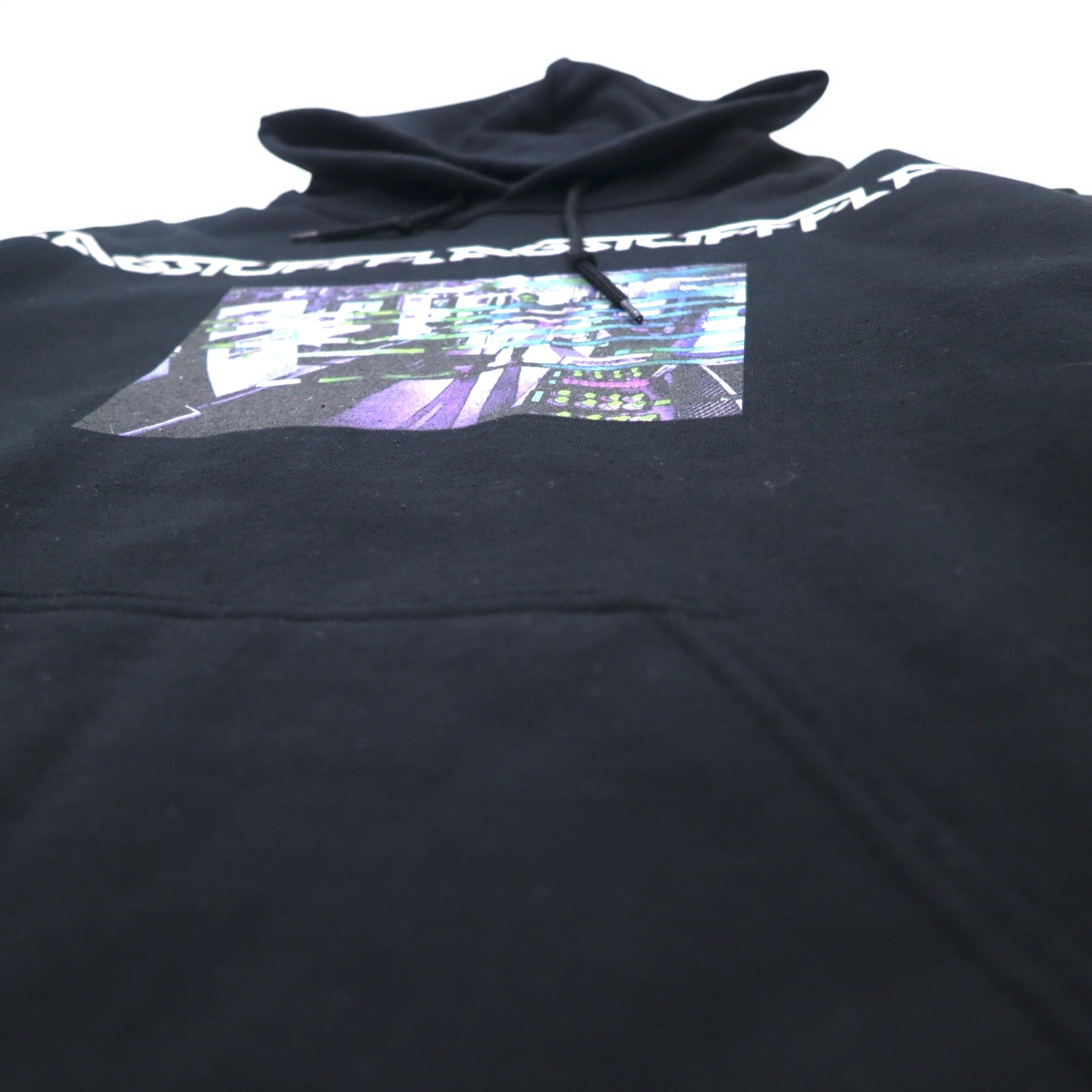 Felpa con cappuccio grafica FLAGSTUFF M nero F-LAGSTUF-F LABO HOODIE 19SS-FS-41