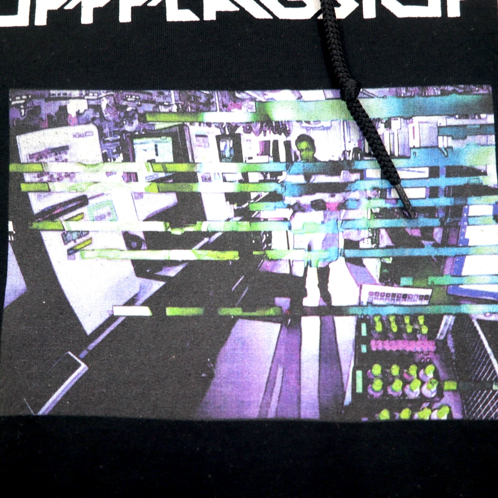 Felpa con cappuccio grafica FLAGSTUFF M nero F-LAGSTUF-F LABO HOODIE 19SS-FS-41