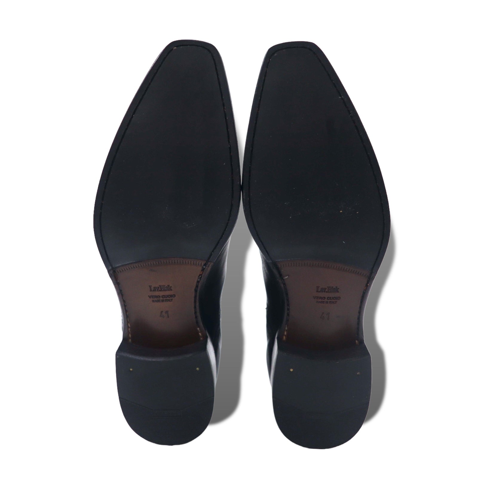 Titlo Classic (Isetan) Stivaletti Chelsea con elastico laterale, 25.5 cm, pelle nera, lavorazione Blake