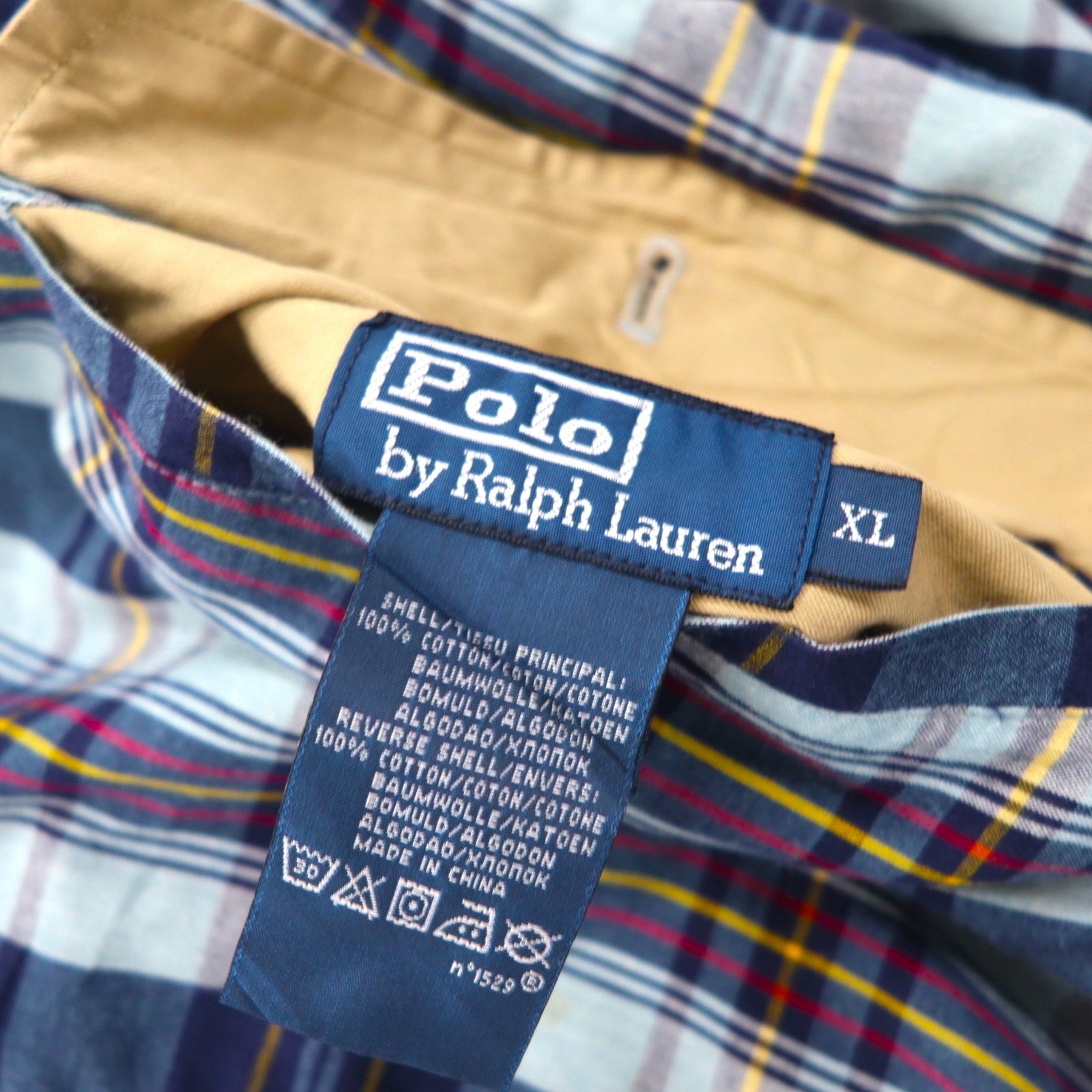 Polo Ralph Lauren 90年代 リバーシブル スウィングトップ ハリントンジャケット XL チェック スモールポニー刺繡