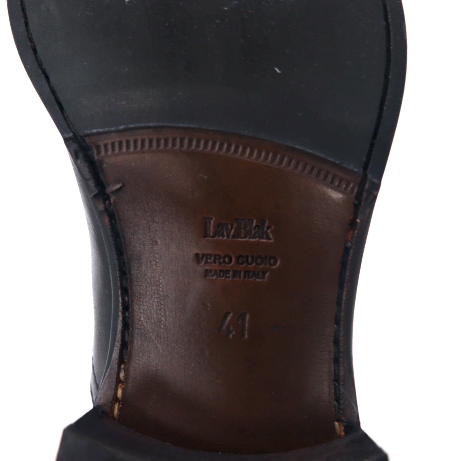 Titlo Classic (Isetan) Stivaletti Chelsea con elastico laterale, 25.5 cm, pelle nera, lavorazione Blake