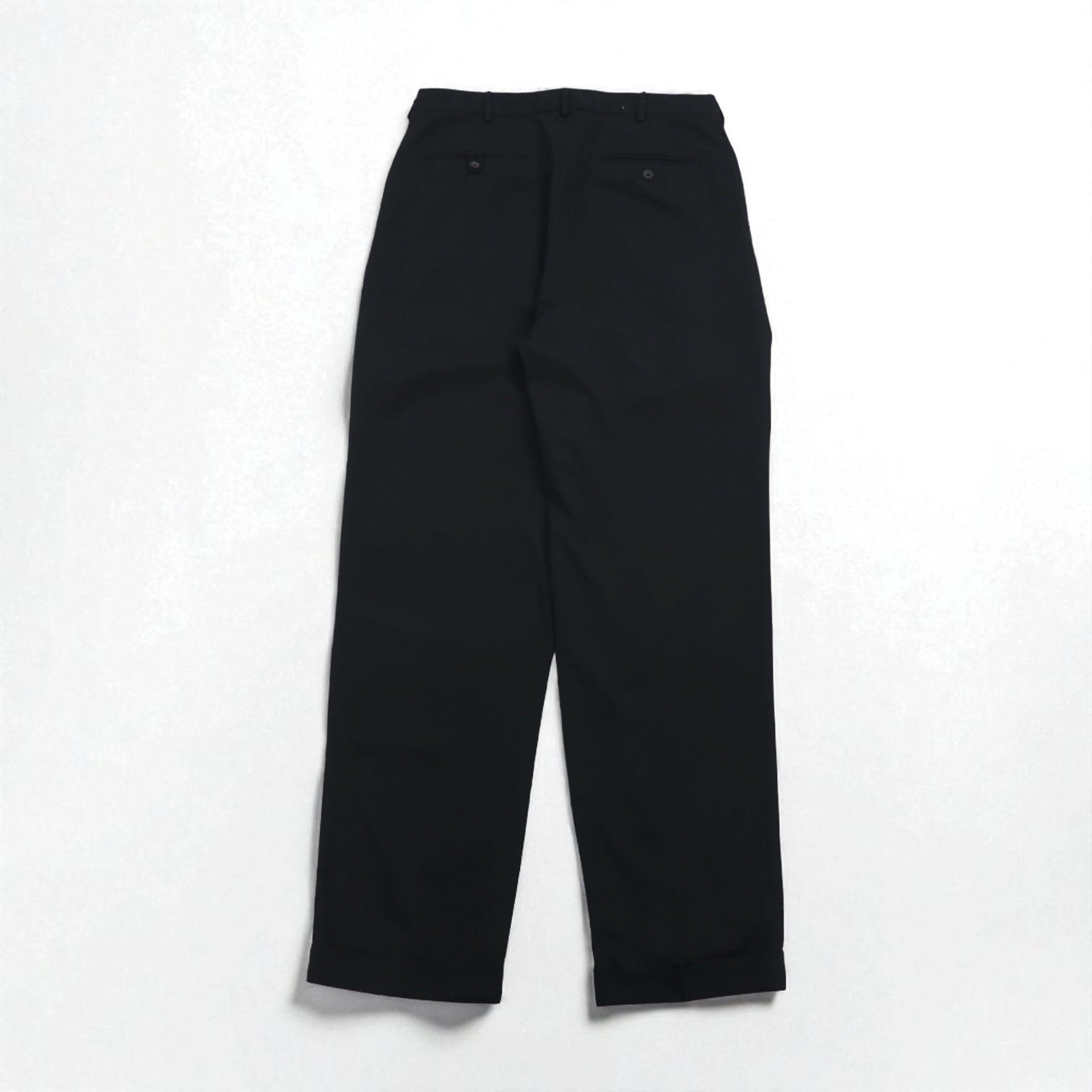 Polo by Ralph Lauren 90年代 2タック ワイド スラックスパンツ L ブラック ポリエステル