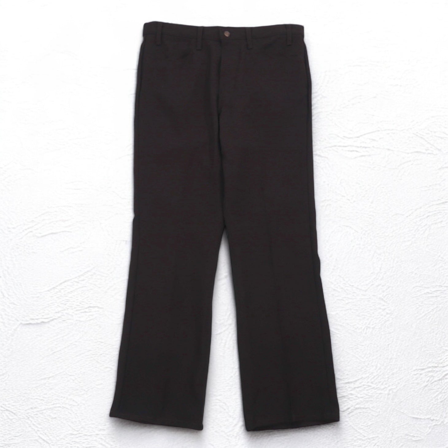Levi's 80年代 USA製 ブーツカット スラックスパンツ L ブラウン SCOVILLジップ 黒タブ 10517 4528