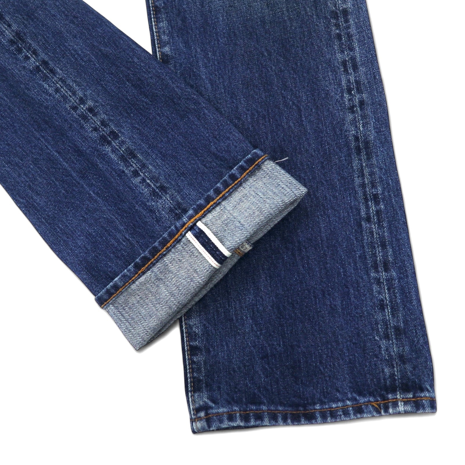 LEVI'S VINTAGE CLOTHING (LVC) Jeans in denim con cimosa 1967 Big E, taglia 30, blu, cotone, 42TALON 505-0217, Made in Turchia
