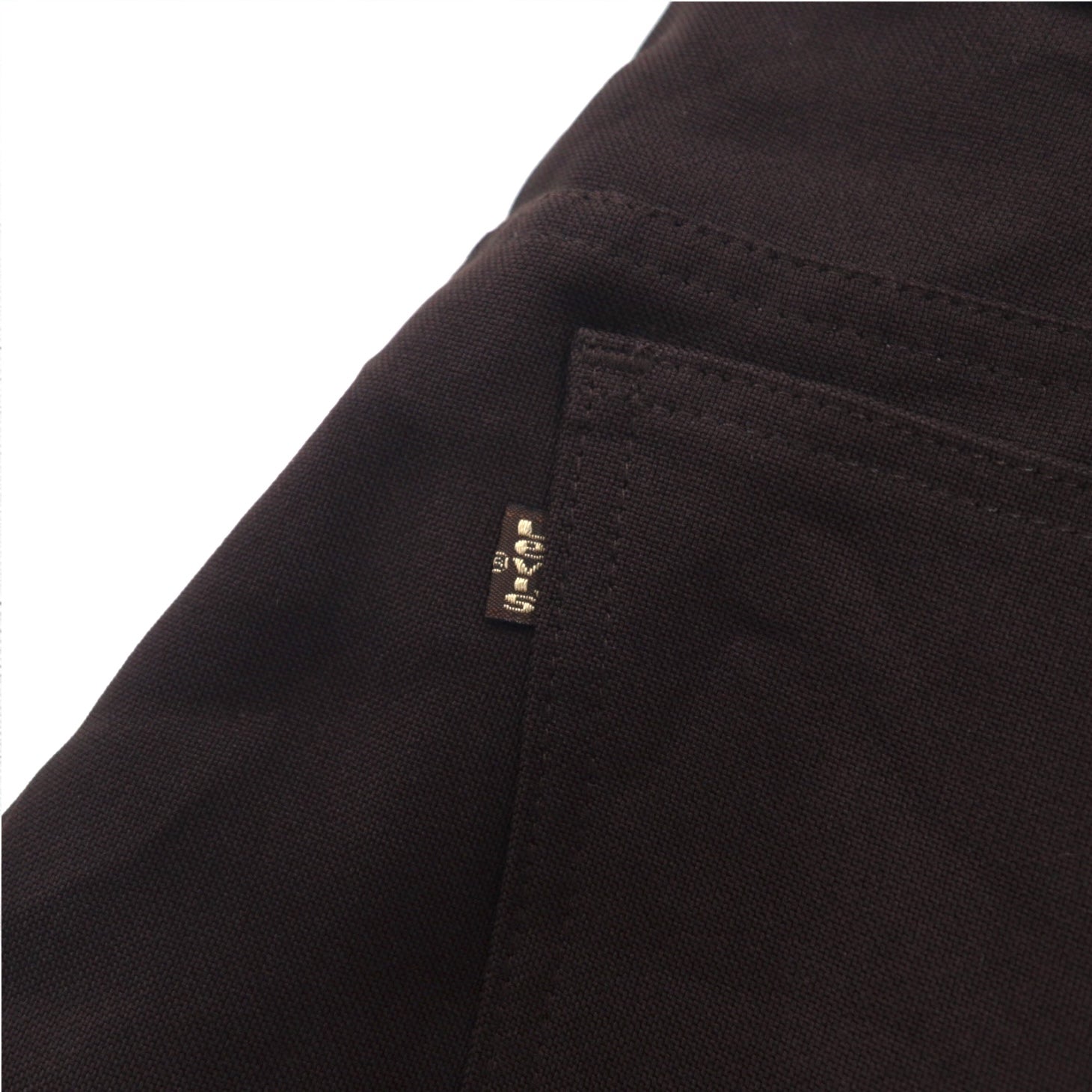 Levi's 80年代 USA製 ブーツカット スラックスパンツ L ブラウン SCOVILLジップ 黒タブ 10517 4528