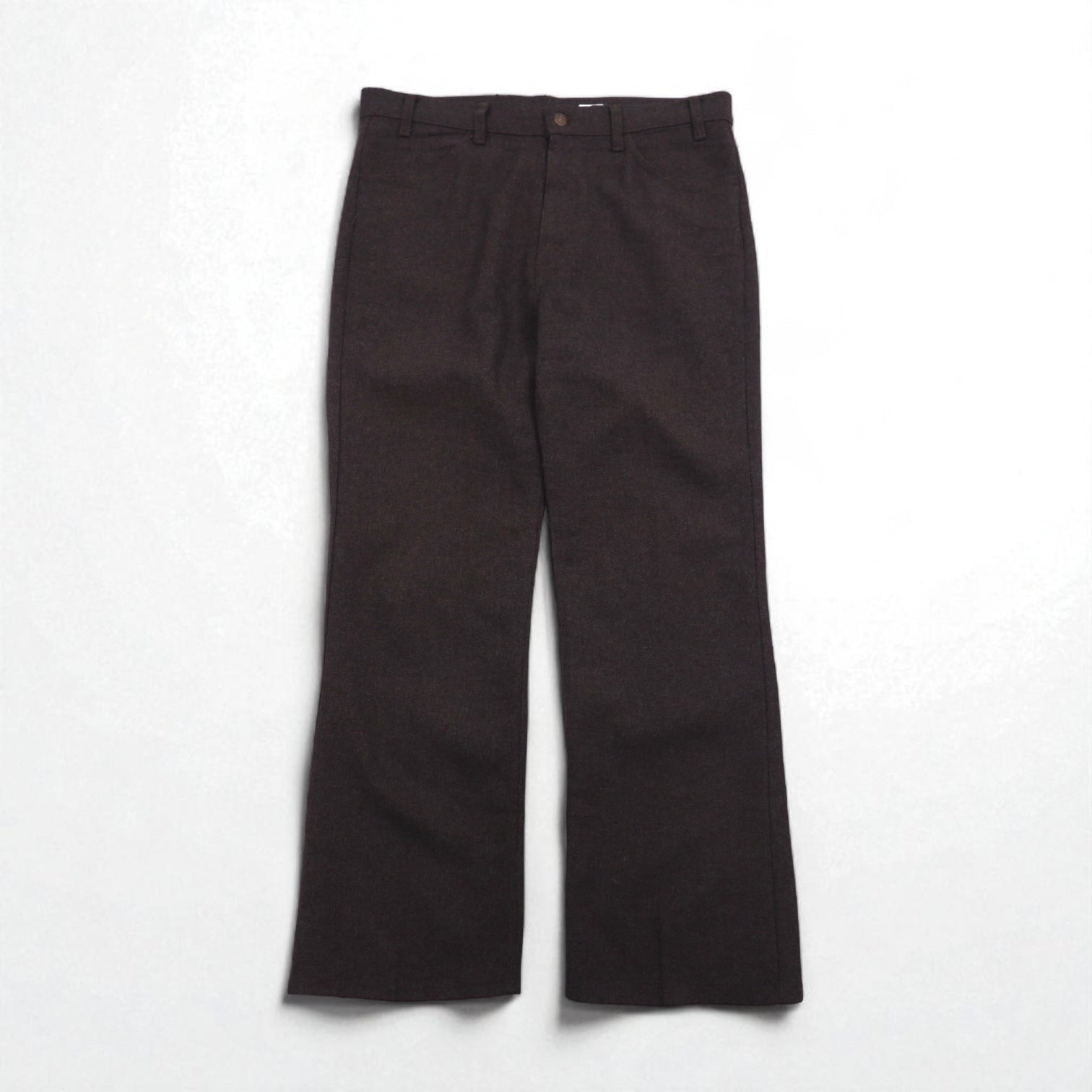 Levi's Anni '90 Made in USA Sta-Prest Bootcut Pantaloni L Grigio SCOVILL Zip Etichetta Nera 10517-9028
