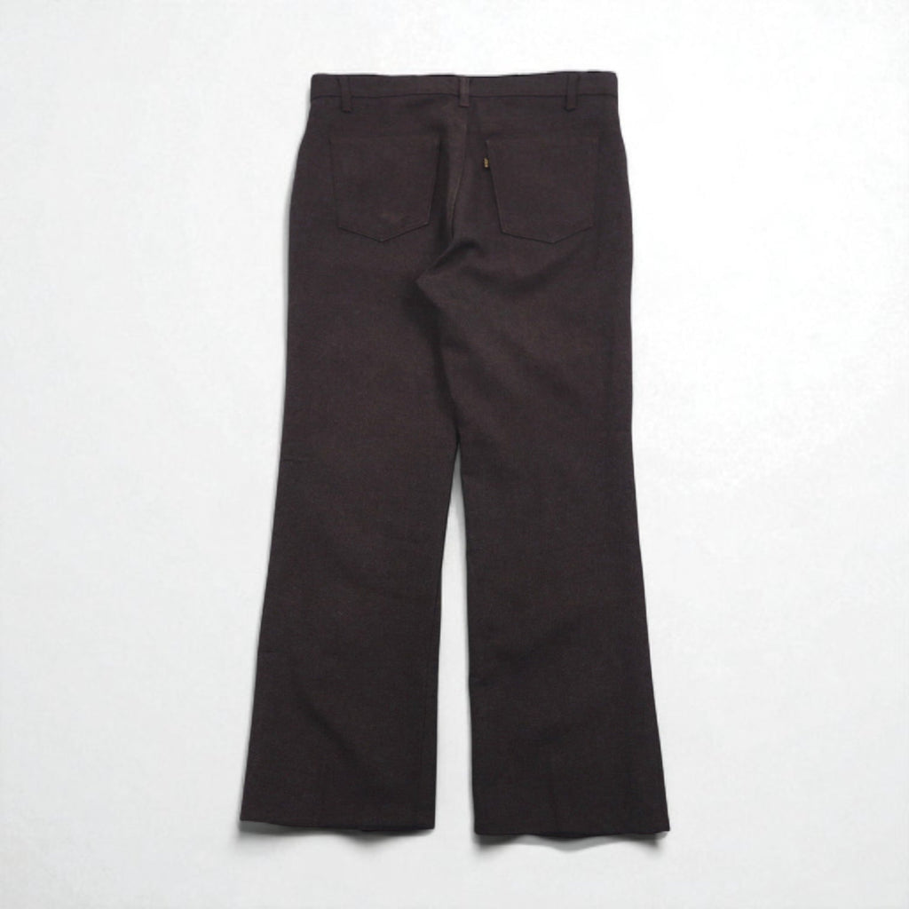 Levi's Anni '90 Made in USA Sta-Prest Bootcut Pantaloni L Grigio SCOVILL Zip Etichetta Nera 10517-9028