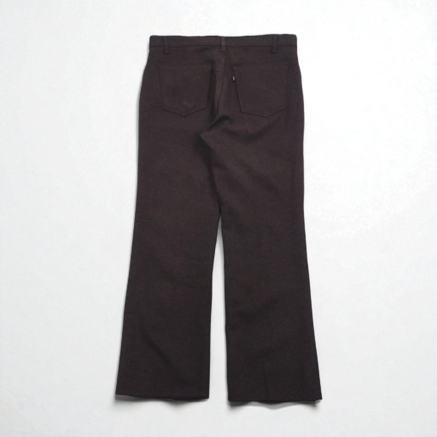 Levi's Anni '90 Made in USA Sta-Prest Bootcut Pantaloni L Grigio SCOVILL Zip Etichetta Nera 10517-9028