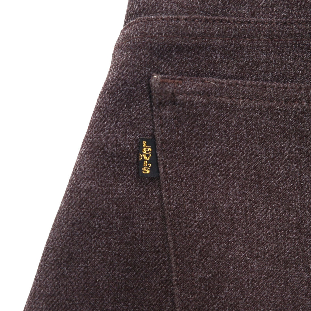 Levi's Anni '90 Made in USA Sta-Prest Bootcut Pantaloni L Grigio SCOVILL Zip Etichetta Nera 10517-9028