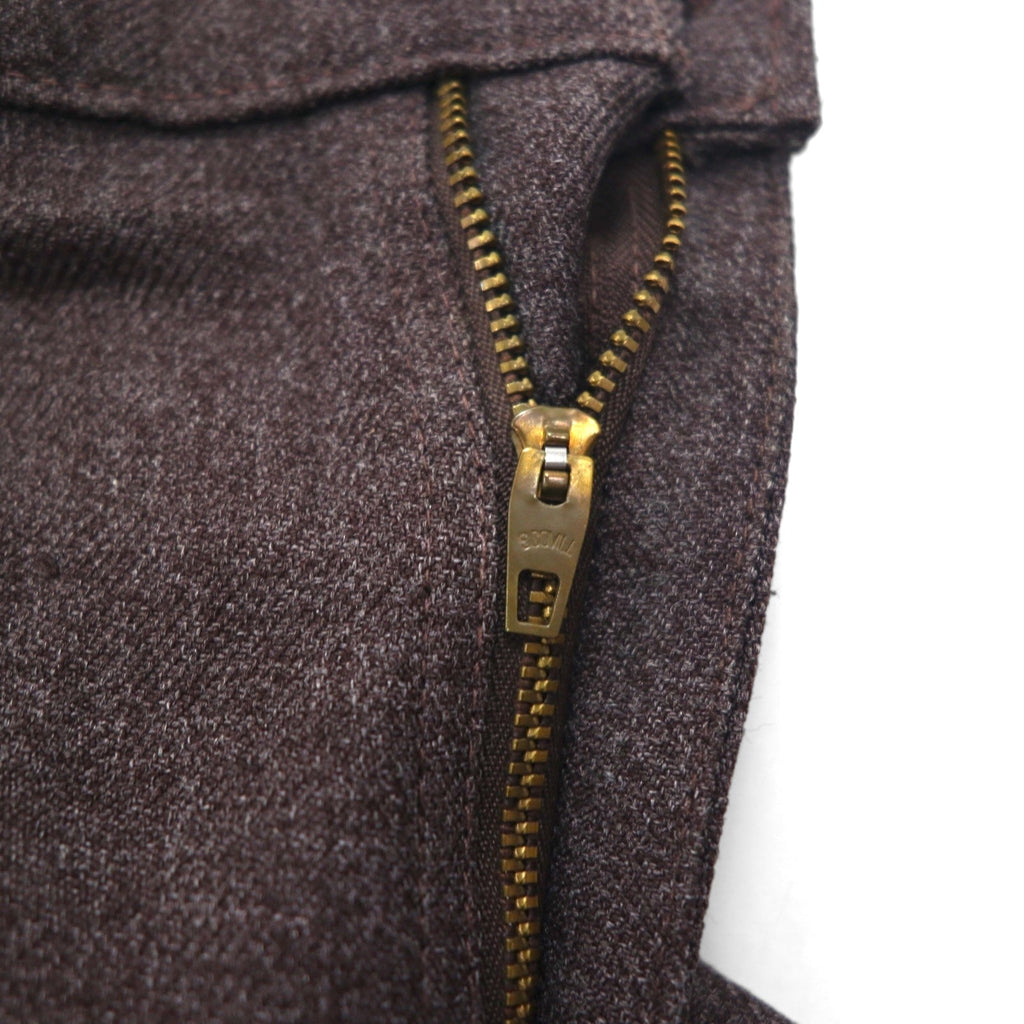 Levi's Anni '90 Made in USA Sta-Prest Bootcut Pantaloni L Grigio SCOVILL Zip Etichetta Nera 10517-9028
