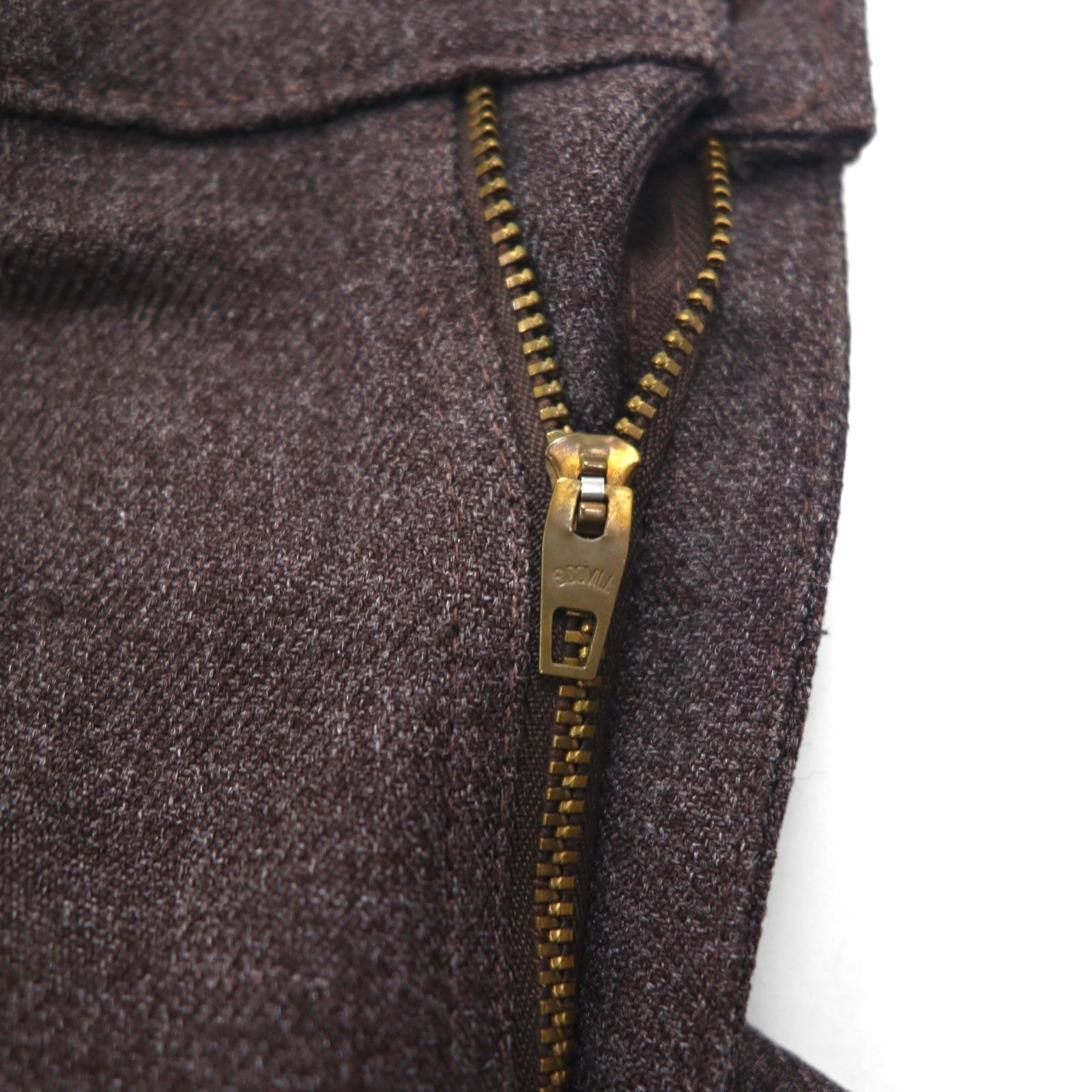 Levi's Anni '90 Made in USA Sta-Prest Bootcut Pantaloni L Grigio SCOVILL Zip Etichetta Nera 10517-9028