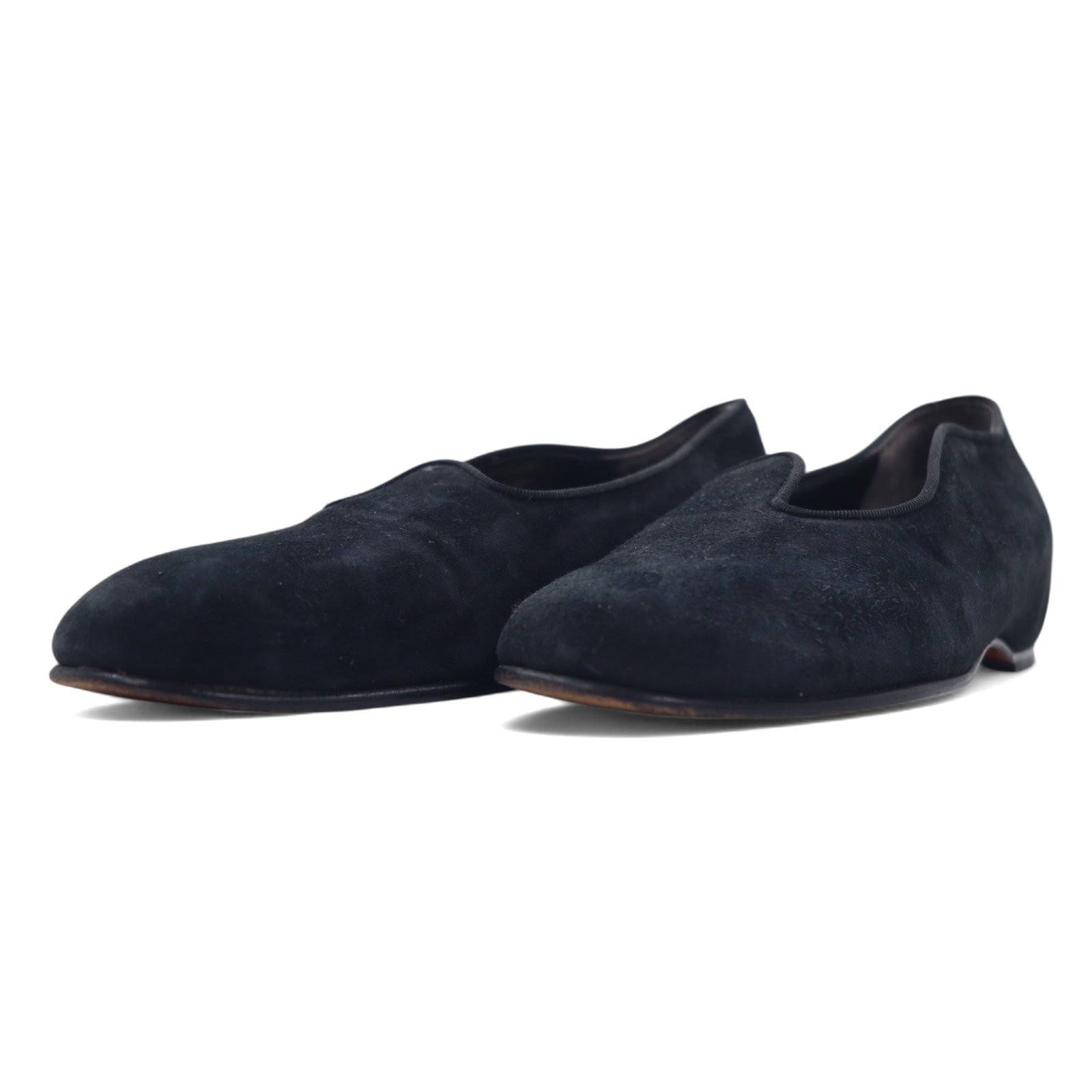 COMME des GARCONS オペラシューズ パンプス 23.5cm ブラック スエードレザー 日本製