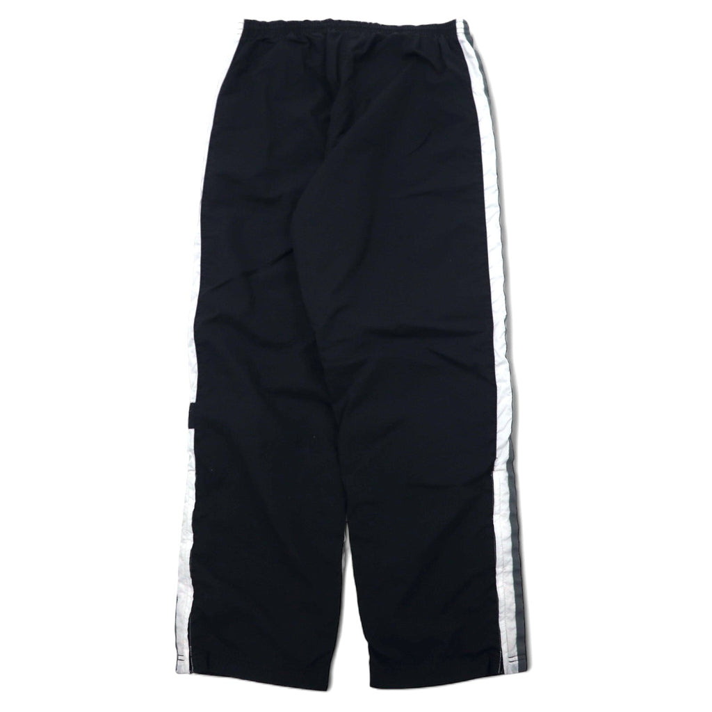 Reebok 90年代 トラックパンツ ジャージ XL ブラック ポリエステル サイドライン ベクターロゴ