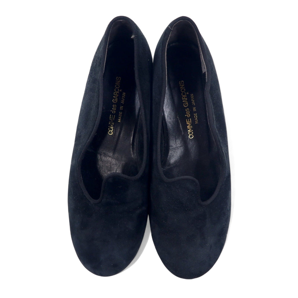 COMME des GARCONS オペラシューズ パンプス 23.5cm ブラック スエードレザー 日本製