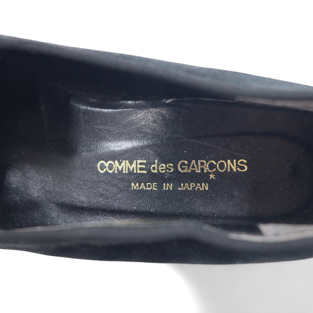COMME des GARCONS オペラシューズ パンプス 23.5cm ブラック スエードレザー 日本製