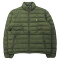 POLO RALPH LAUREN Piumino L Kaki Nylon Piuma d'oca bianca Ricamo pony piccolo
