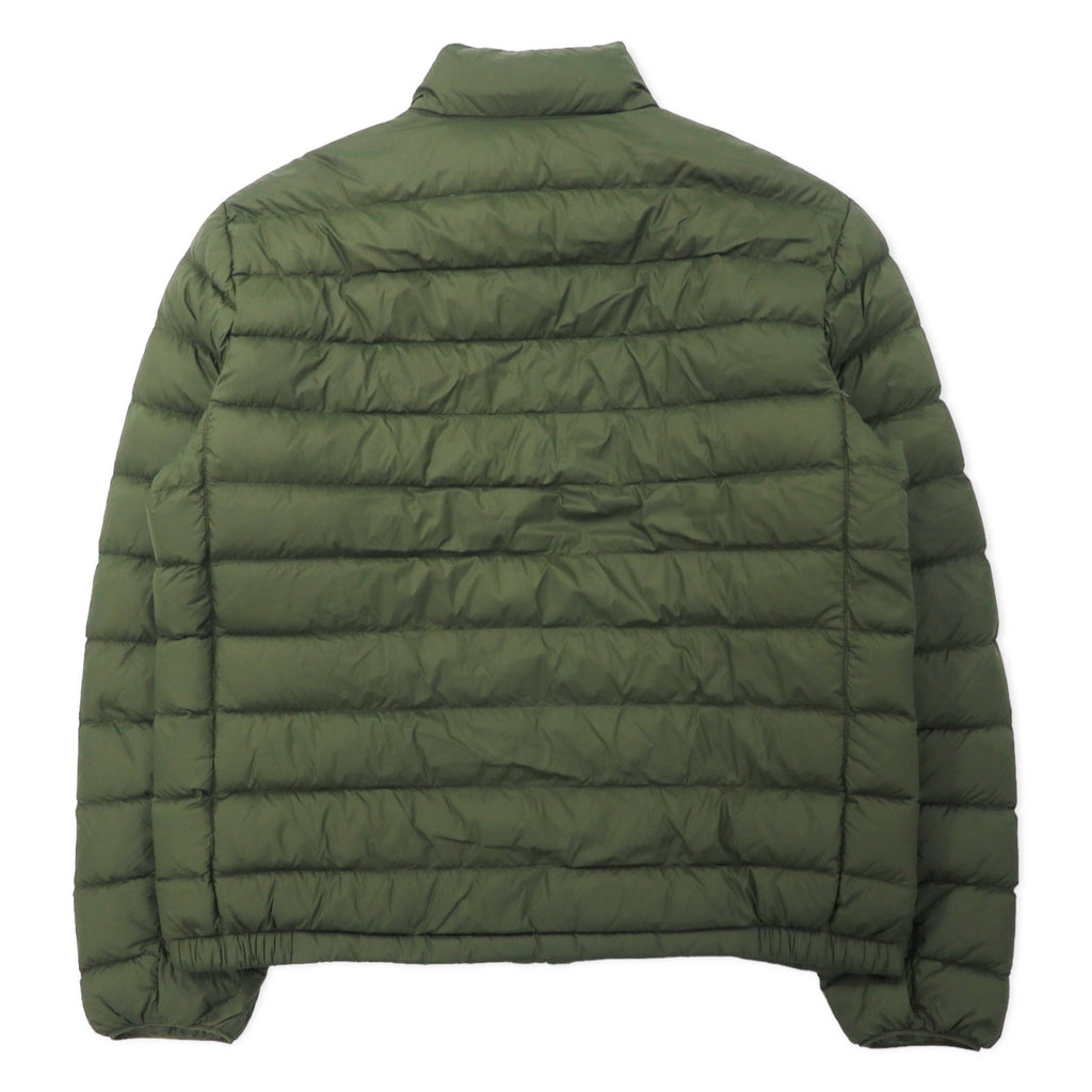 POLO RALPH LAUREN Piumino L Kaki Nylon Piuma d'oca bianca Ricamo pony piccolo