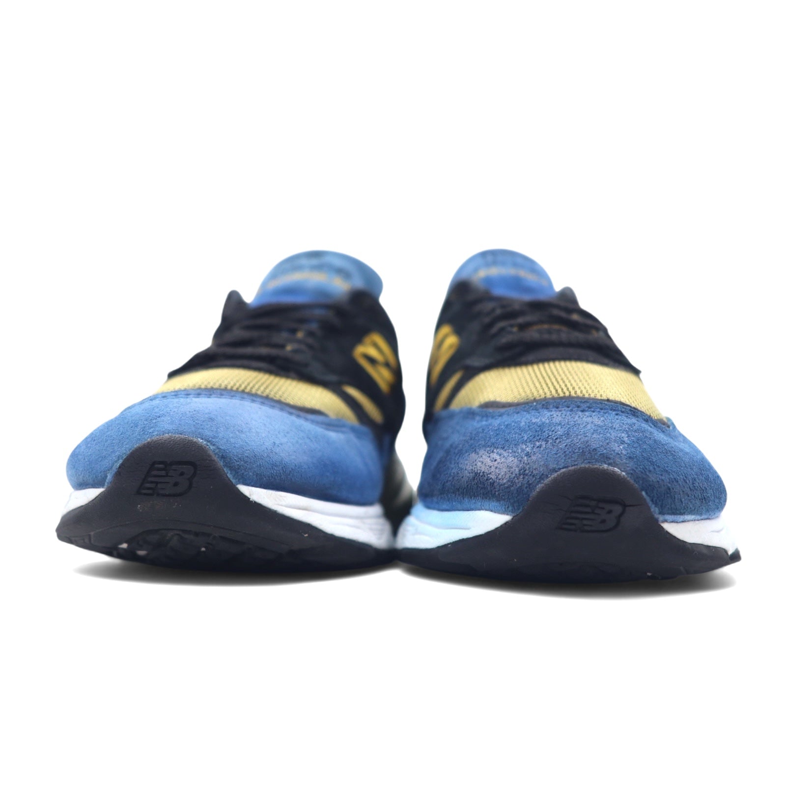 NEW BALANCE Sneakers M1500 Made in England 26.5cm Blu Nero Pelle Scamosciata M15009CV
