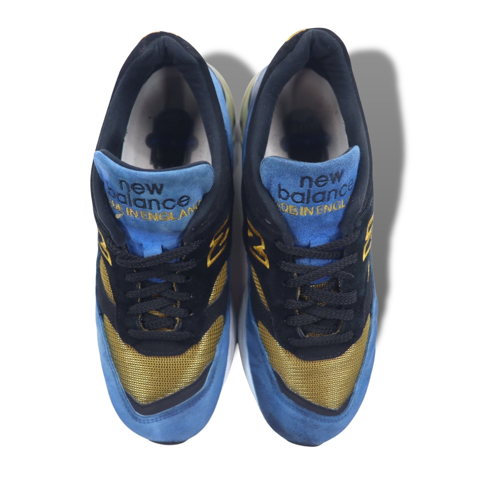 NEW BALANCE Sneakers M1500 Made in England 26.5cm Blu Nero Pelle Scamosciata M15009CV