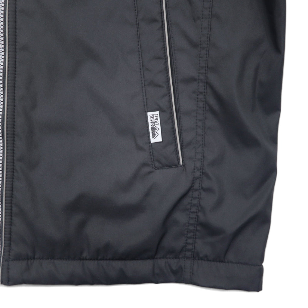 FIRST DOWN giacca in nylon, taglia M, colore nero, fodera in pile in poliestere, coulisse