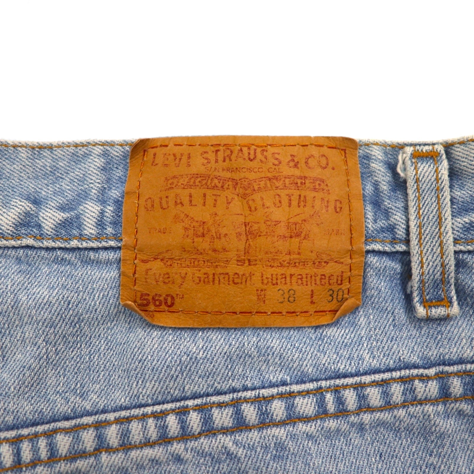 Levi's anni '90 USA 560 baggy loose fit tapered denim jeans XL blu LOOSE FIT TAPERED LEG 560-4834