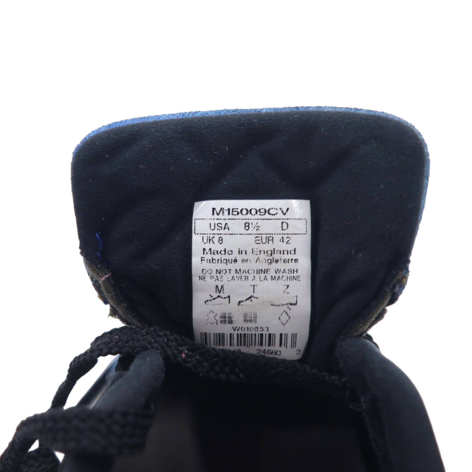 NEW BALANCE Sneakers M1500 Made in England 26.5cm Blu Nero Pelle Scamosciata M15009CV