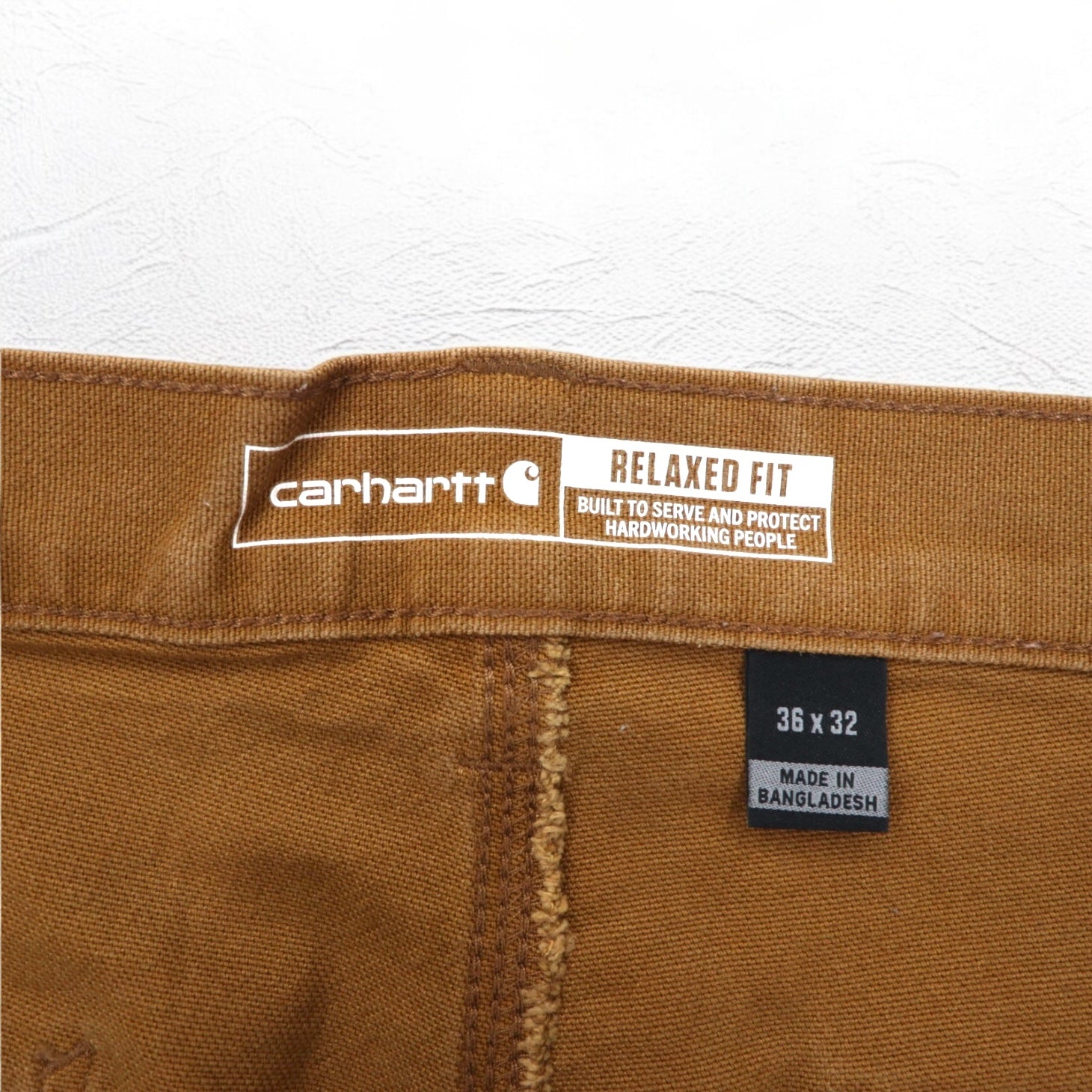 Carhartt Pantaloni da lavoro utility Pantaloni da imbianchino L Beige Anatra Tinta unita RELAXED FIT BN3279-M