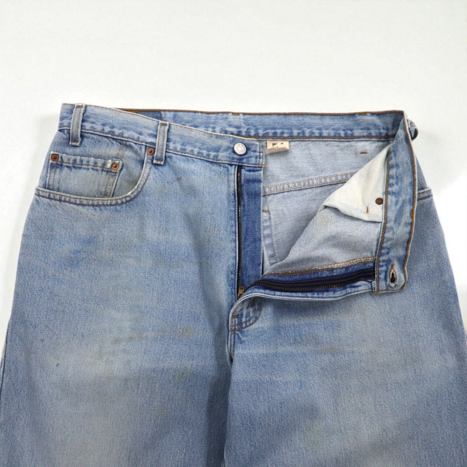 Levi's anni '90 USA 560 baggy loose fit tapered denim jeans XL blu LOOSE FIT TAPERED LEG 560-4834