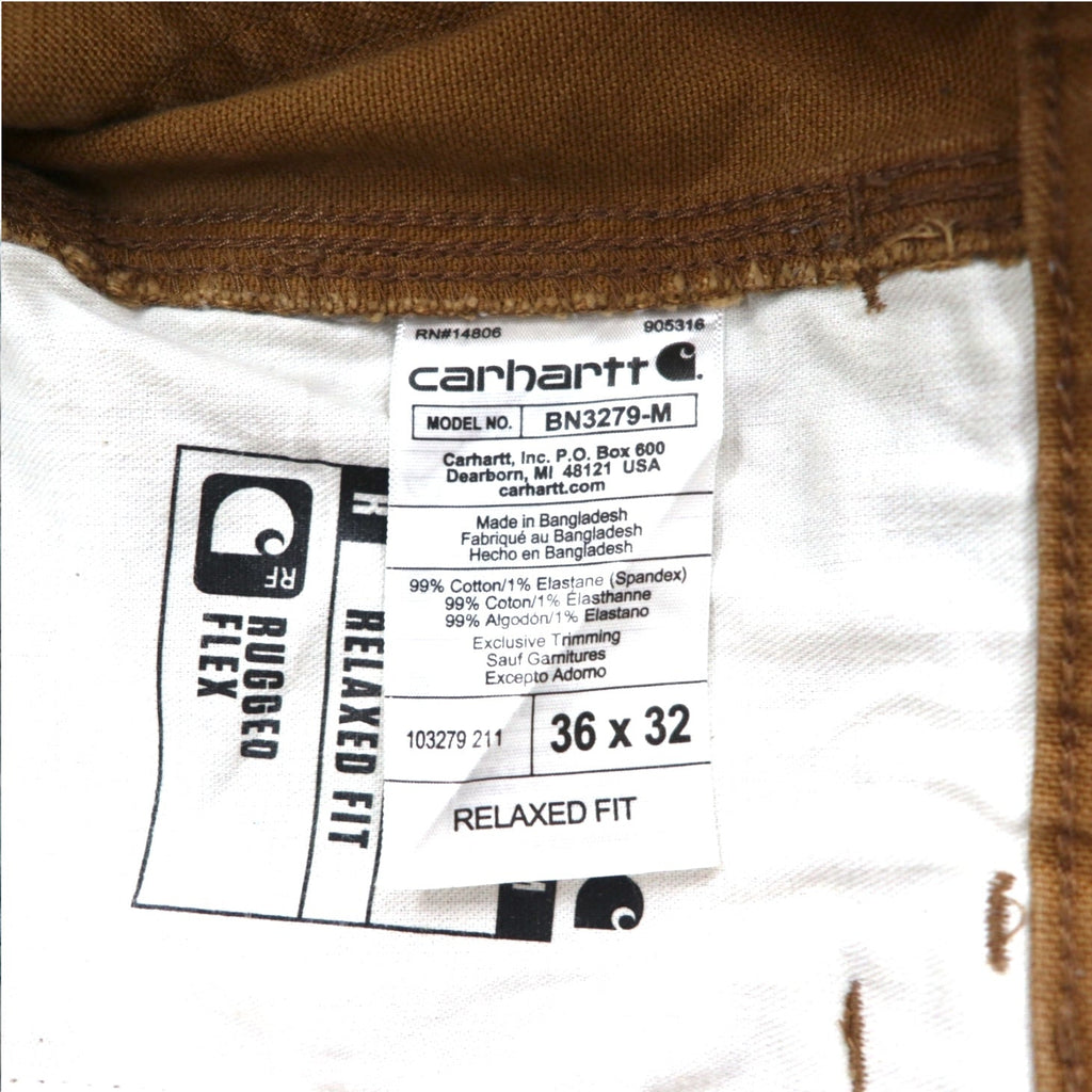 Carhartt Pantaloni da lavoro utility Pantaloni da imbianchino L Beige Anatra Tinta unita RELAXED FIT BN3279-M