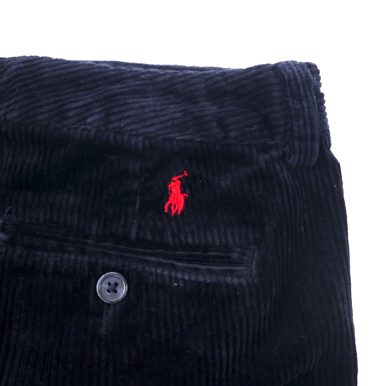POLO RALPH LAUREN Pantaloni dritti in velluto a costine 18 blu navy cotone