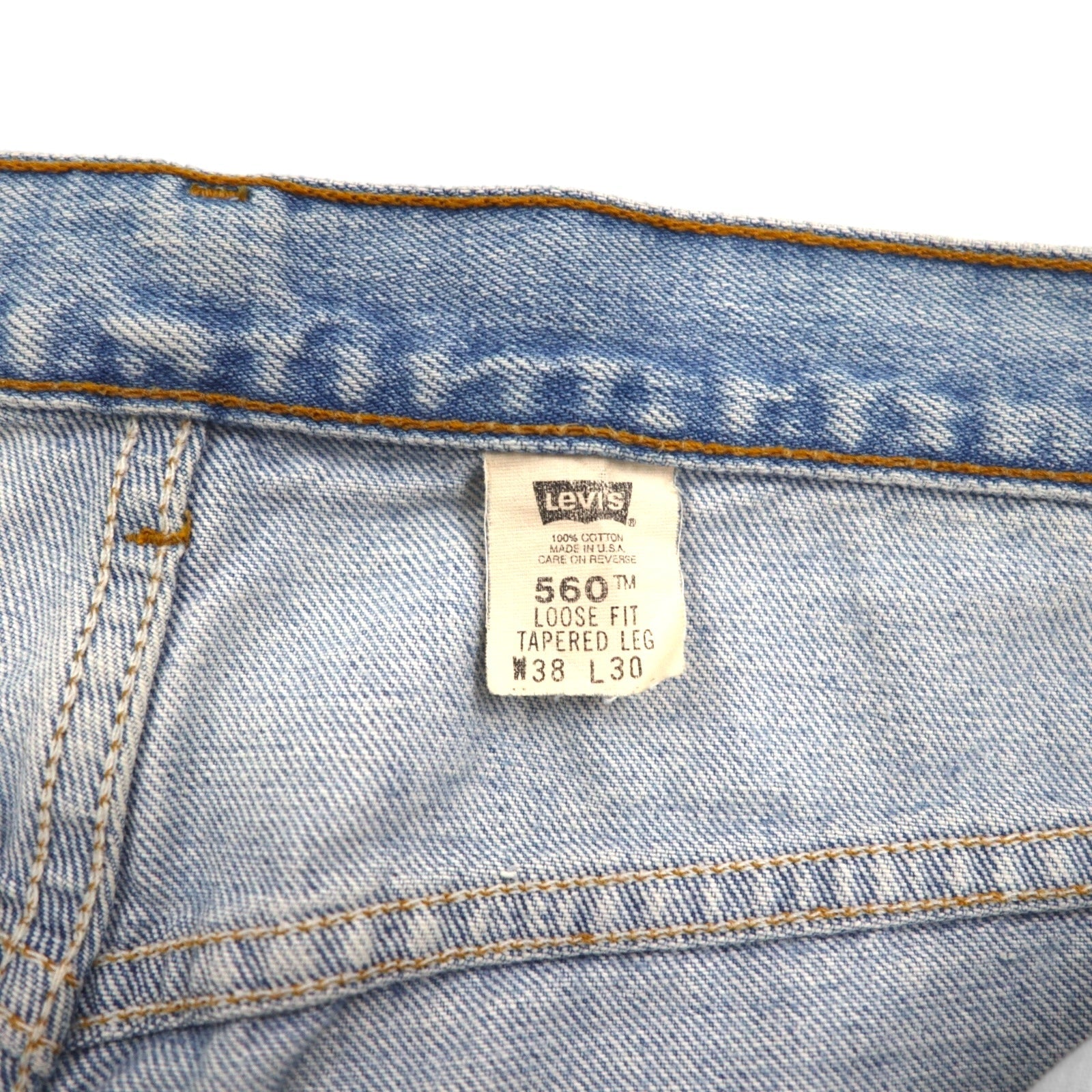 Levi's anni '90 USA 560 baggy loose fit tapered denim jeans XL blu LOOSE FIT TAPERED LEG 560-4834