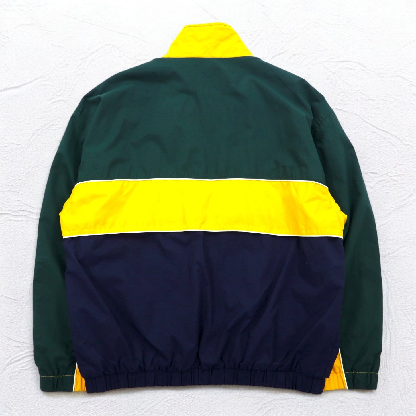 Giacca a vento vintage anni '90 IZOD, anni '90, color block, giacca in nylon, tuta da ginnastica, taglia L, fodera in rete