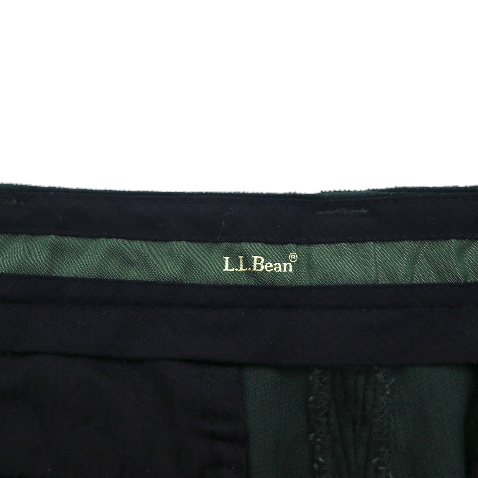 L.L.Bean 90年代 クラシックフィット コーデュロイ チノパンツ L グリーン 285254