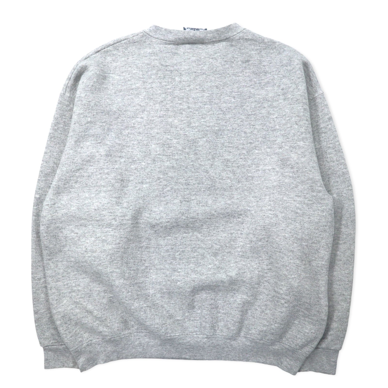Felpa Lee USA anni '90 ULTRAWEIGHT con stampa college L grigio cotone felpata ALPHA CHI OMEGA con logo ad arco