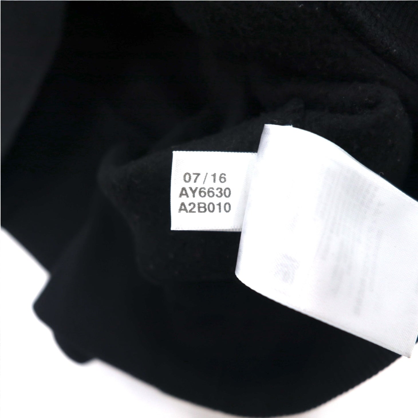 adidas Originals Felpa con Cappuccio con Stampa Logo Trifoglio XL Nera Interno Felpato AY6630