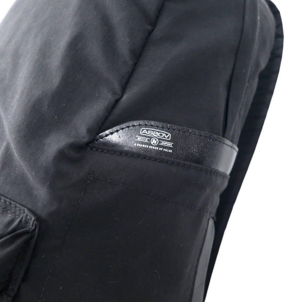 AS2OV バックパック リュックサック ブラック ナイロン SHRINK NYLON DAY PACK 2 デイパック