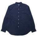 Ralph Lauren Anni '90 Camicia button-down Classic Fit XL Cotone blu scuro Ricamo piccolo pony