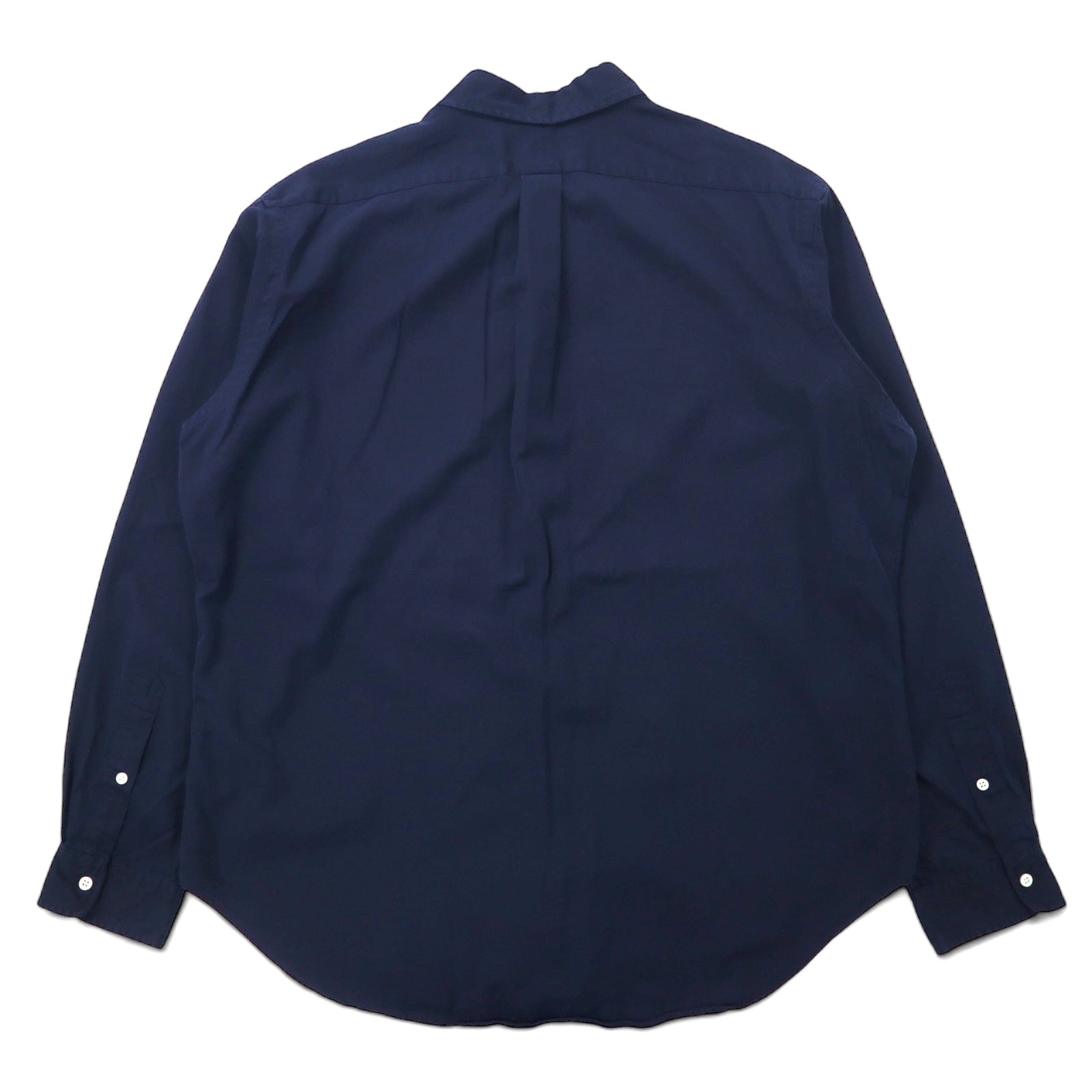 Ralph Lauren Anni '90 Camicia button-down Classic Fit XL Cotone blu scuro Ricamo piccolo pony