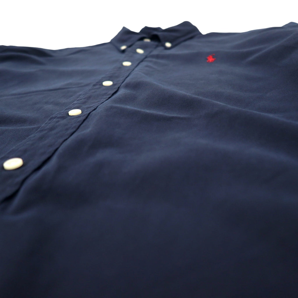 Ralph Lauren Anni '90 Camicia button-down Classic Fit XL Cotone blu scuro Ricamo piccolo pony
