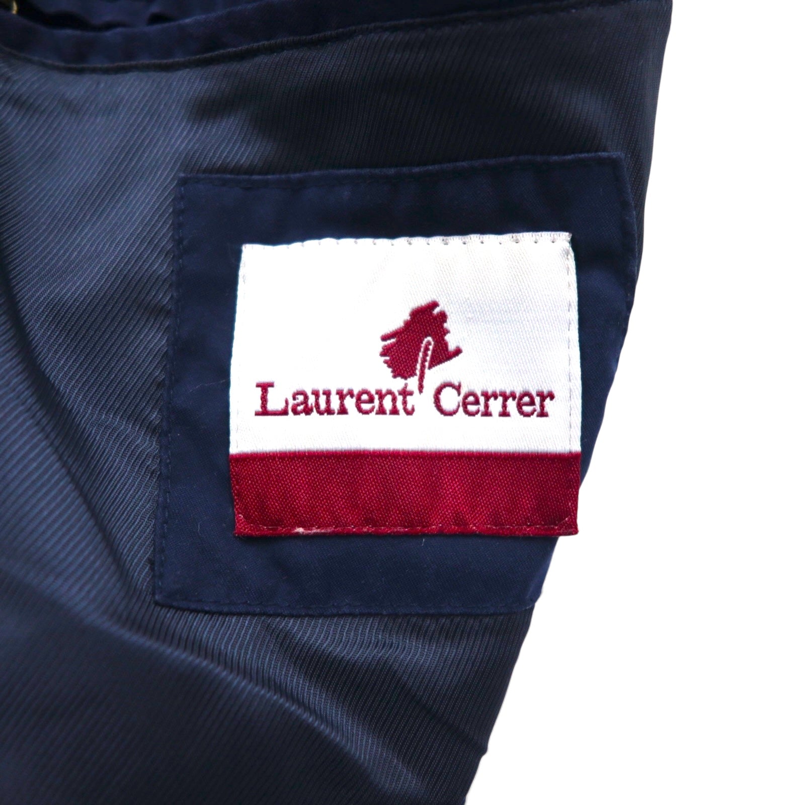 90s Vintage Bomber Jacket 90年代 ピーチスキン スウィングトップ ハリントンジャケット XL ネイビー Laurent Cerrer